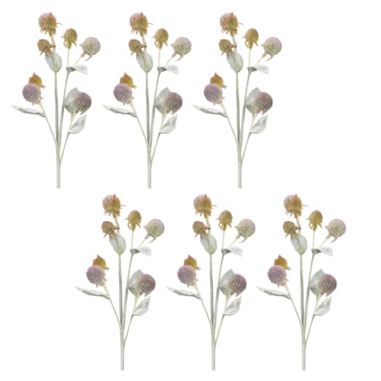 27.5" Thistle Foliage Sprays, 6ct.